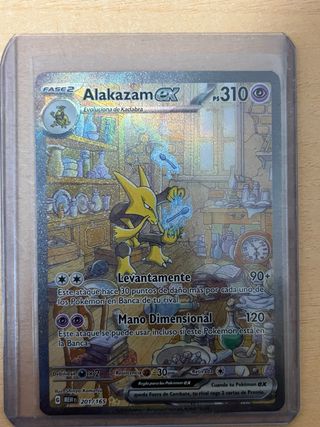 Alakazam EX 201/165 Carta Pokémon