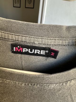 Camiseta IMPURE manga larga gris Talla M