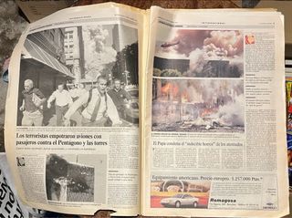 Periódico La Vanguardia 11-S 2001