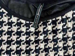 Vestido corto estampado pata de gallo