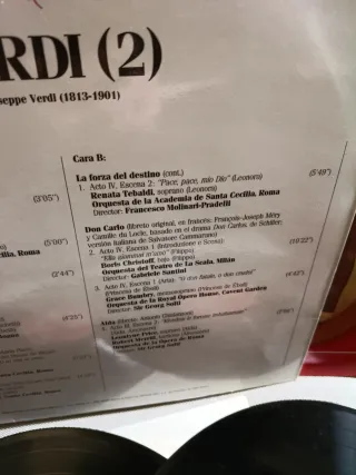 Vinilos La Opera Verdi (1) y (2)