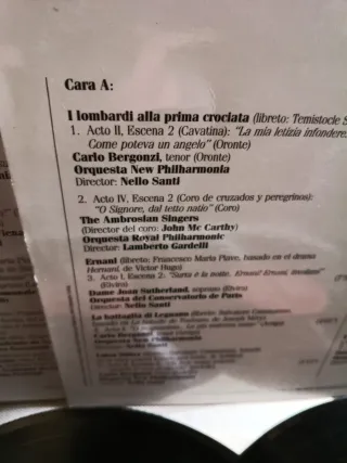 Vinilos La Opera Verdi (1) y (2)