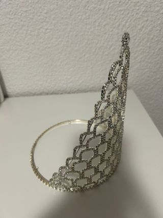 Corona Tiara Brillante Plata