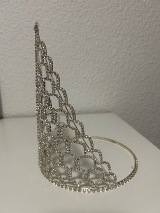 Corona Tiara Brillante Plata