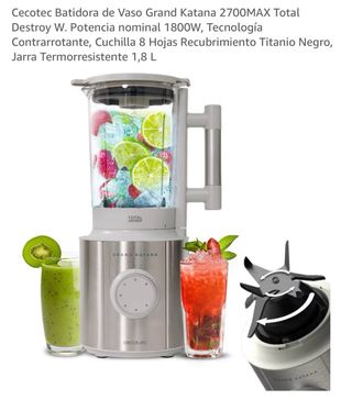 Batidora Cecotec Grand Katana 2700W como nueva