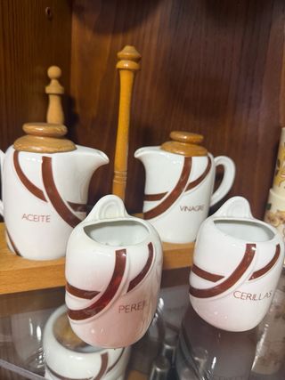 Juego Especieros Vintage T&B de Porcelana