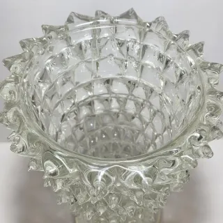 Vaso vetro di Murano rostrato stile Barovier