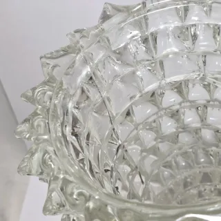 Vaso vetro di Murano rostrato stile Barovier