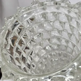 Vaso vetro di Murano rostrato stile Barovier