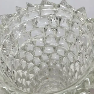 Vaso vetro di Murano rostrato stile Barovier