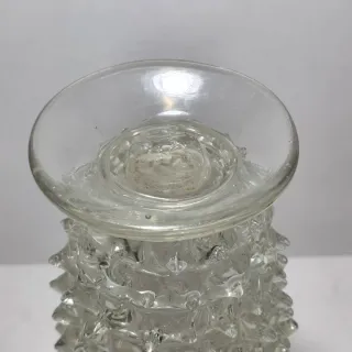 Vaso vetro di Murano rostrato stile Barovier