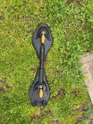 Waveboard Negro Con Luces En Las Ruedas