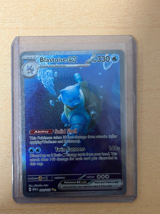 Blastoise EX 151 Carta Pokémon