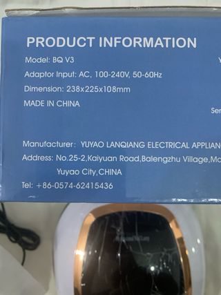 Lampada UV NAXBEY per Unghie Rosa/Bianca