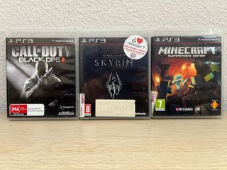 3 Giochi PS3: Call of Duty, Skyrim, Minecraft