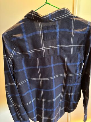 Camisa Abercrombie & Fitch cuadros azul M mujer