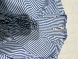Camisa Stradivarius Rayas Azules Mujer