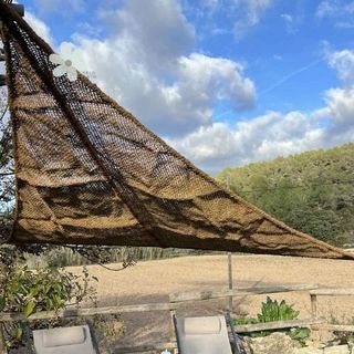 Vela Sombra Fibra Coco 3.5x3.5x3.5m triangulas