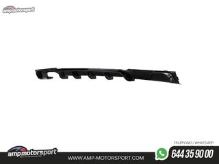 DIFUSOR TRASERO EN NEGRO BRILLANTE PARA BMW SERIE 3 F30/F31 + COLA CROMO
