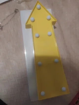 Señal Flecha LED Decoración Pared/Mesa