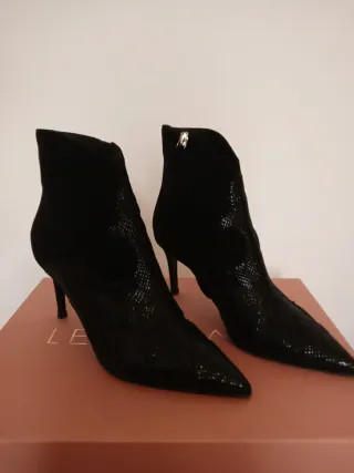 Stivaletti Lella Baldi Pelle Camoscio Nero 39