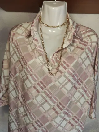 Polo estivo donna fantasia a quadri