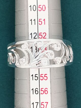 Anillo Plata Ley 925 Diseño Floral