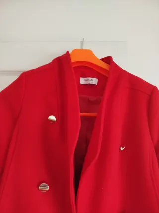 Abrigo largo Formula Joven rojo