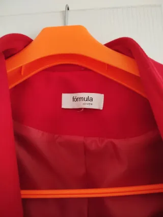 Abrigo largo Formula Joven rojo