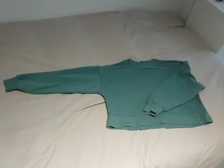 Sudadera verde manga larga