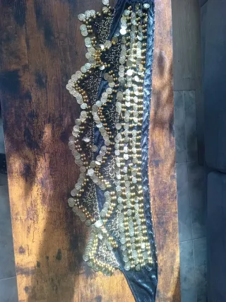 Pañuelo danza árabe monedas doradas