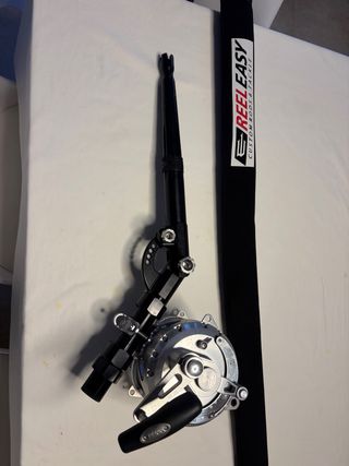 Conjunto caña y carrete atun gigante