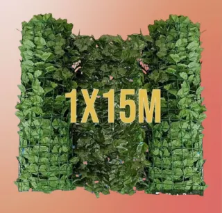 1x15M Siepe artificiale Edera finta recinzione