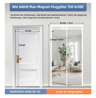 Mosquitera Puerta Magnetica 120x240CM