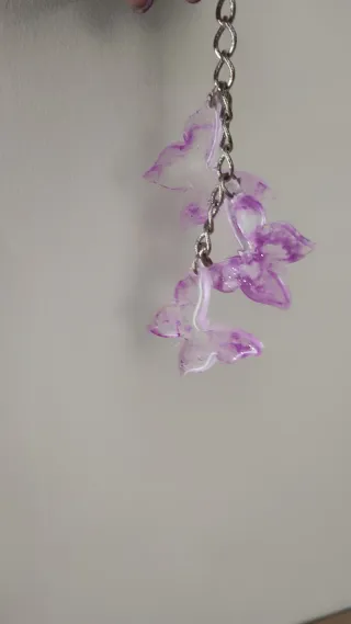 Portachiavi accessorio per borsa farfalle