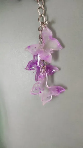 Portachiavi accessorio per borsa farfalle