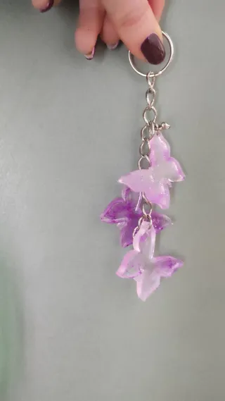 Portachiavi accessorio per borsa farfalle