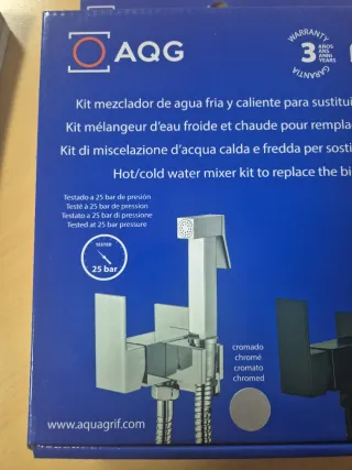 Kit Mezclador Agua Fría/Caliente Cromado