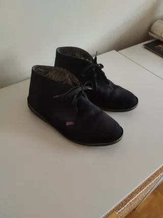 Botas estilo carapijos forradas azul marino