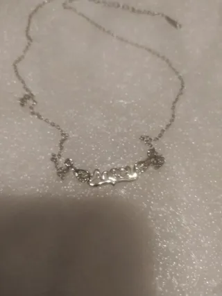 Collar de acero con nombre Angel