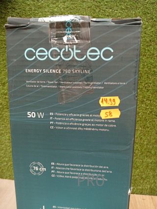 Ventilador de torre - EnergySilence 790 Skyline blanco - Cecotec
