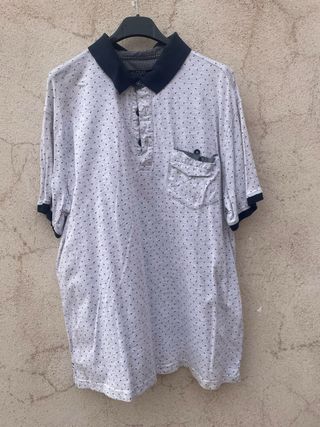 Polo Losan Blanco y Azul