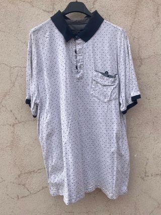 Polo Losan Blanco y Azul