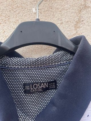 Polo Losan Blanco y Azul