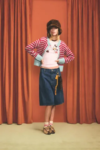 Gorro de pelo visón Disney Zara