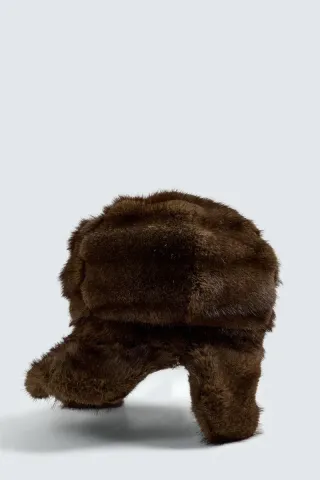 Gorro de pelo visón Disney Zara