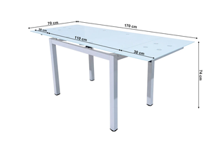 ENVIO GRATIS!! Mesa de comedor de cristal + Sillas