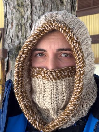 Scaldacollo Balaclava Saturno Beige/Marrone