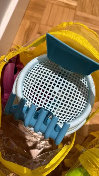 Cubo y accesorios playa Frozen