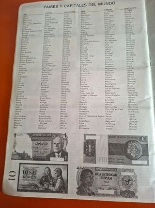 Álbum Billetes del Mundo DIDEC